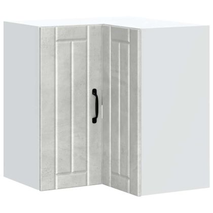 Кухненски стенен ъглов шкаф Lucca, бетонно сив, инженерно дърво