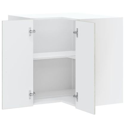 Кухненски стенен ъглов шкаф Lucca, бетонно сив, инженерно дърво