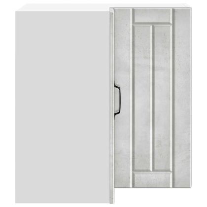 Кухненски стенен ъглов шкаф Lucca, бетонно сив, инженерно дърво