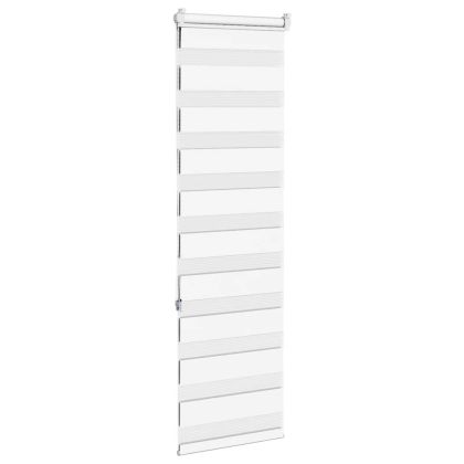 Зеброва щора бял 45x150 см Ширина на плата 40,9 см Полиестер