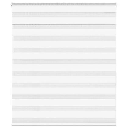 Зеброва щора бял 120x150 см ширина на плата 115,9 см полиестер