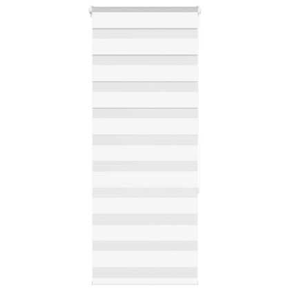 Зеброва щора бял 55x150 см Ширина на плата 50,9 см Полиестер