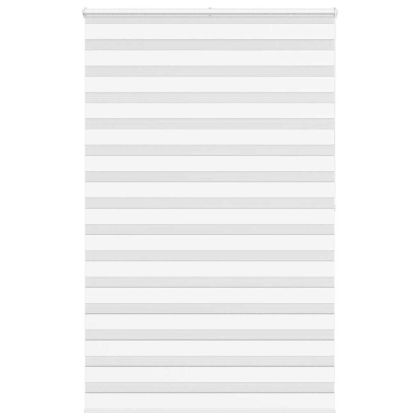 Зеброва щора бял 145x200 см Ширина на плата 140,9 см полиестер