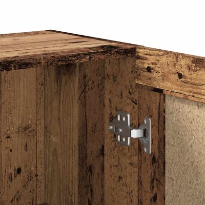 Шкаф за книги от старо дърво 82,5x30,5x80cm Инженерна дървесина