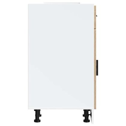 Кухненски шкаф Porto, бял гланц, инженерно дърво