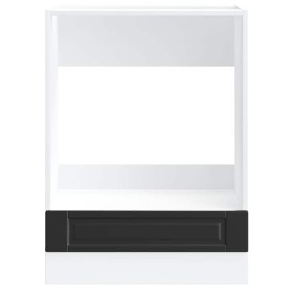 Шкаф за фурна, Porto, черен, инженерно дърво