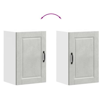 Кухненски стенен шкаф Porto, бетонно сив, инженерно дърво