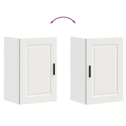 Кухненски стенен шкаф Porto, бял, инженерно дърво