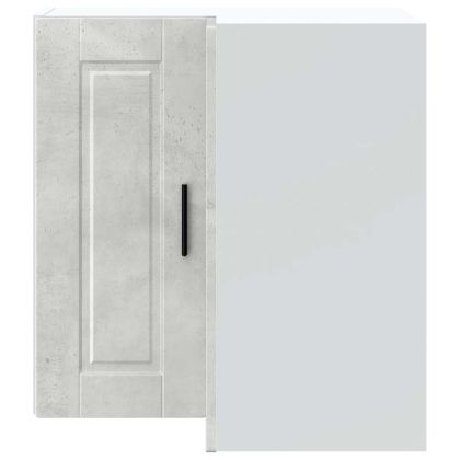 Кухненски стенен ъглов шкаф Porto, бетонно сив, инженерно дърво