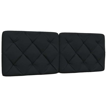 Рамка за легло без матрак, черна, 120x200 см, плат