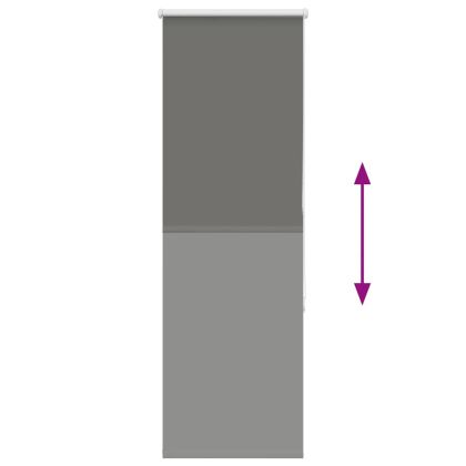 Ролкова щора Blackout Сив 50x175 cm Ширина на плата 45,7 cm