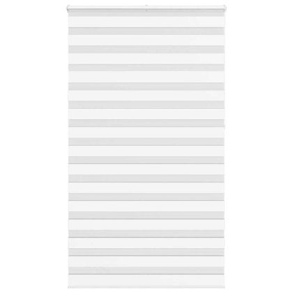 Зеброва щора бял 135x230 см Ширина на плата 130,9 см полиестер