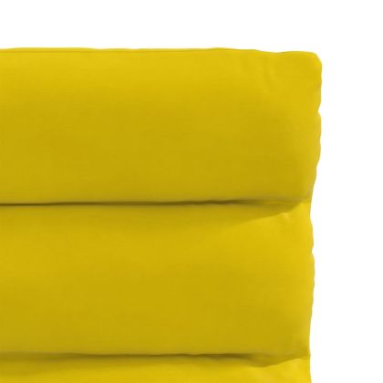 Трапезни столове, 4 бр, жълти, кадифе