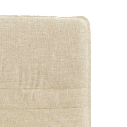 Трапезни столове, 6 бр, кремави, плат