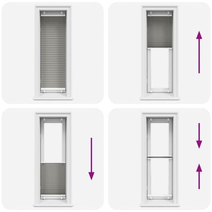 Плисирана щора Антрацит 50x100 cm Ширина на плата 49,4 cm