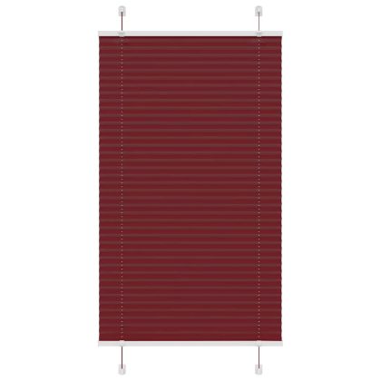 Плисирана щора Бордо червено 70x150 cm Ширина на плата 69,4 cm