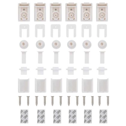 Плисирана щора Бяла 115x200 cm Ширина на плата 114,4 cm