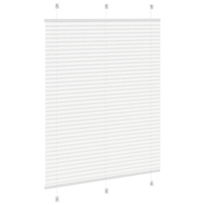 Плисирана щора Бяла 105x100 cm Ширина на плата 104,4 cm