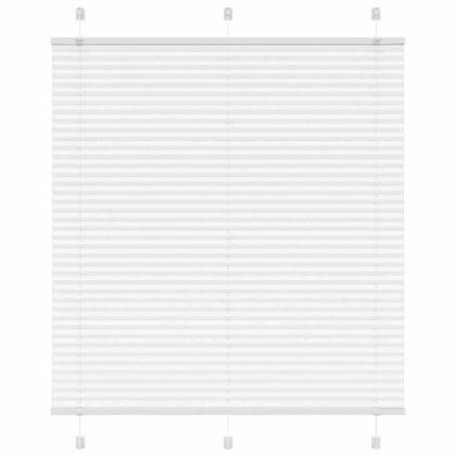 Плисирана щора Бяла 115x150 cm Ширина на плата 114,4 cm