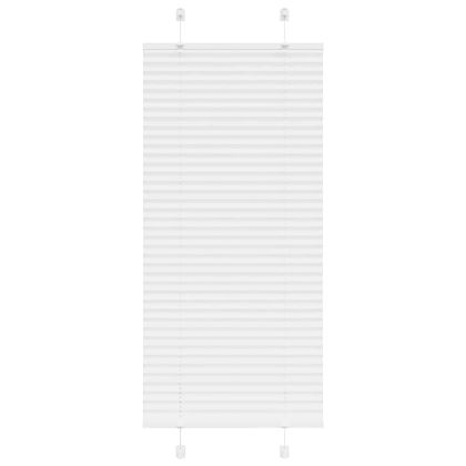 Плисирана щора Бяла 60x150 cm Ширина на плата 59,4 cm Полиестер