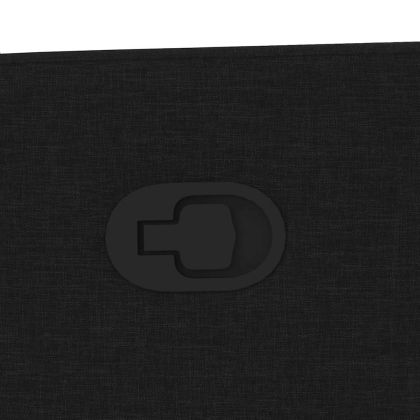 Масажен изправящ стол реклайнер, черен, текстил