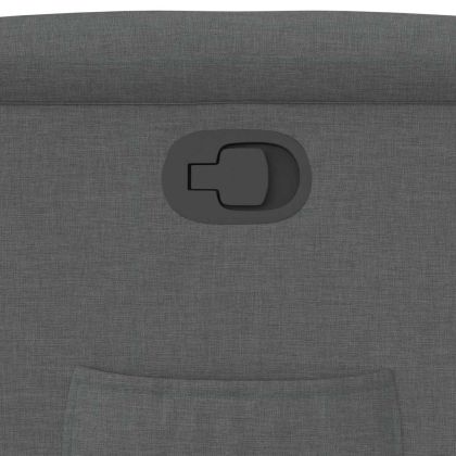 Реклайнер, тъмносив, текстил