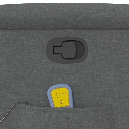 Масажен наклоняем стол, тъмносив, текстил