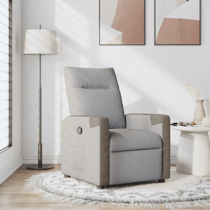 Recliner Chair Cloud Grey Fabric