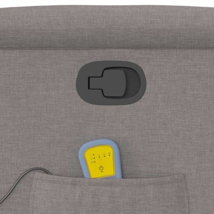 Масажен наклоняем стол, таупе, текстил