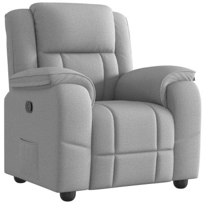Recliner Chair Cloud Grey Fabric