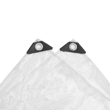 Прозрачен брезент с капси 3x8 m PVC