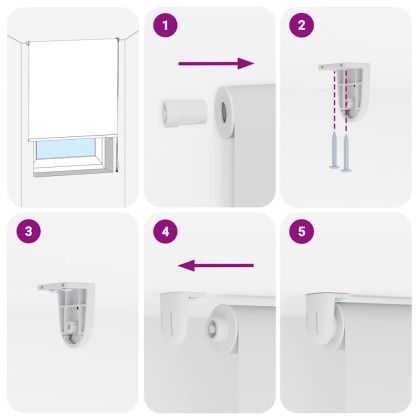 Ролетна щора за баня 150x240 см Ширина на плата 146 см