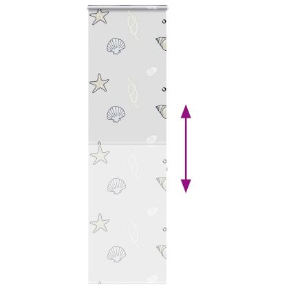 Ролетна щора за душ с касета 80x240 см Ширина на плата 76 см