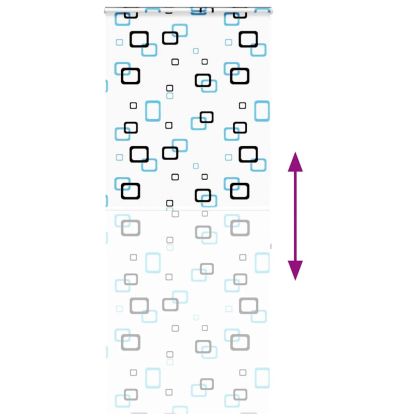 Ролетна щора за душ с касета 110x240 см Ширина на плата 106 см