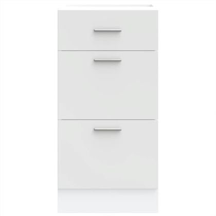 Долен шкаф "Lyon", бял, 40x46x81,5 см, инженерно дърво