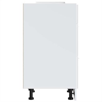 Долен шкаф "Lyon", бял, 40x46x81,5 см, инженерно дърво