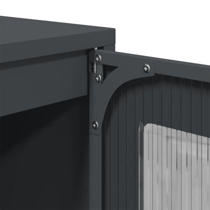 Висока дъска антрацит 68x39x107 cm Стомана