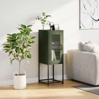 Шкаф маслиненозелен 36x39x107 cm Студено валцувана стомана