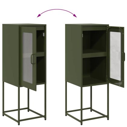 Шкаф маслиненозелен 36x39x107 cm Студено валцувана стомана