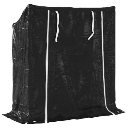 vidaxL Стойка за дърва за огрев с дъждобран, 100,5x40,5x110,5 см