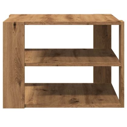 Кафе маса, дъб артизан, 58x58x40 см, инженерно дърво