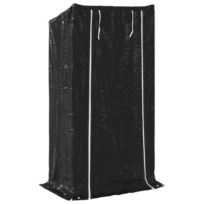 vidaxL Стойка за дърва за огрев с дъждобран, 100x40x200 см