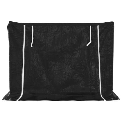 vidaxL Стойка за дърва за огрев с дъждобран, 151x60,5x110,5 см