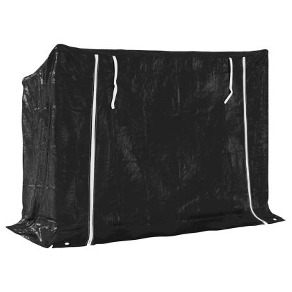 vidaxL Стойка за дърва за огрев с дъждобран, 151x60,5x110,5 см