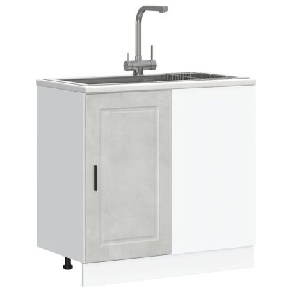 Кухненски шкаф Porto, бетонно сив, инженерно дърво