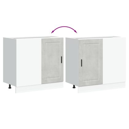 Кухненски шкаф Porto, бетонно сив, инженерно дърво