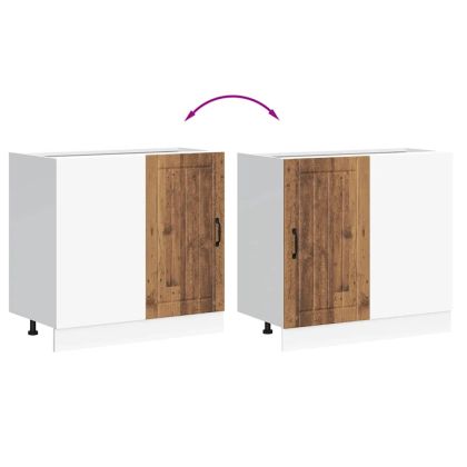 Долен кухненски шкаф, Lucca, старо дърво, инженерно дърво