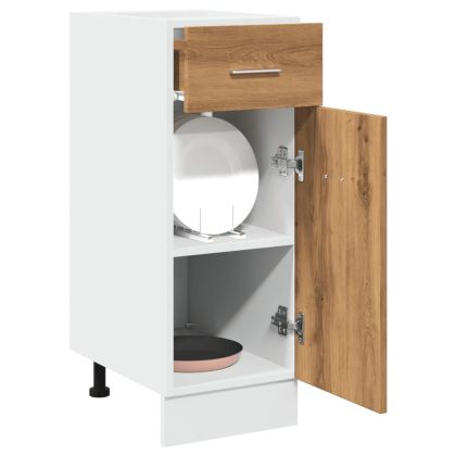 Шкаф с чекмеджета "Lyon", дъб Artisan, 30x46x81,5 см, инженерно дърво