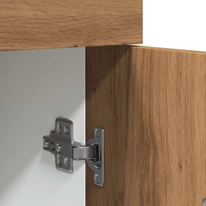 Шкаф с чекмеджета "Lyon", дъб Artisan, 30x46x81,5 см, инженерно дърво