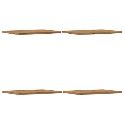 Дъски за рафтове за книги 4 бр. дъб Artisan 40x30x1,5 cm